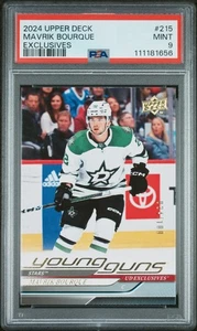 2024-25 Upper Deck Mavrik Bourque #215 Exclusives Rookie 024/100 PSA 9 - Bild 1 von 2