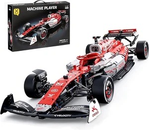 Sport Rennwagen Baustein Sets, 1:8 Racing Supercar Spielzeug Bausätze rot Sammlerstück - Bild 1 von 8