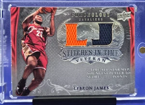 2007 Upper Deck Chronology Stitches in Time LeBron James Dual Patch /50 Orange! - Picture 1 of 2
