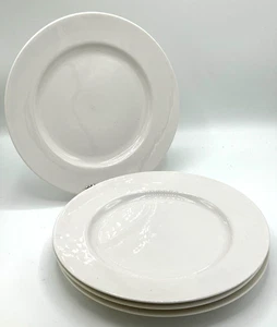 Pottery Barn Great White Traditional Dinner Plates 11.5" Set Of 3 Excellent! - Picture 1 of 8