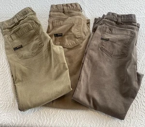 Ariat Mens Work Pants 31X32 Relaxed Straight Slim Straight Leg Brown Tan 3 Pairs - Picture 1 of 9