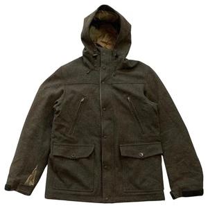 MARGARET HOWELL Wool Mountain Parka L Khaki Brown Windstopper Jacket F/S - Picture 1 of 10