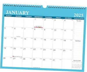 Calendar 2025 - Wall Calendar 2025 from Jan 2025 to Dec 2025, 12 Months - Picture 1 of 8