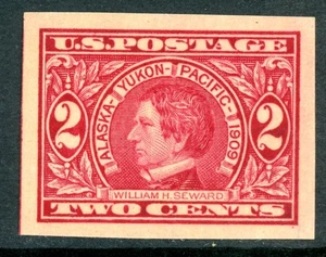 USA 1909 Alaska-Yukon 1¢ Carmine Imperf Scott #371 MNH I470 - Picture 1 of 6