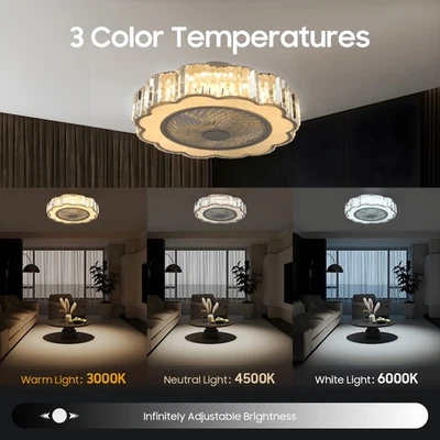 Ceiling Fan With Remote Contol, 23'' Ceiling Fan Light 6 Gear Adjustable - Image 1 of 4