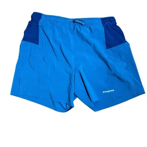 Patagonia Strider Pro Running Shorts Men’s Medium Blue Running Hiking Casual - Picture 1 of 9