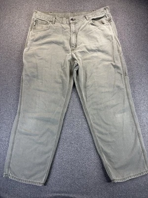 Carhartt Flame Resistant FR Canvas Pants Green CAT 2 Mens 40X30 FRB159 - Image 1 of 4