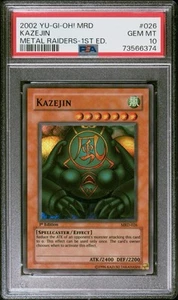 Kazejin - MRD-026 1st Edition PSA 10 Super Rare Holo Yugioh - GEM MINT - WAVY - Bild 1 von 2