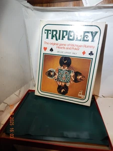 Vintage Tripoley Deluxe Edition No. 111 by Cadaco – Mat, Board, Box Only - Picture 1 of 2