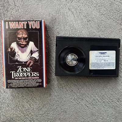 ZONE TROOPERS Betamax Lightning Video Charles Band Sci Fi Horror (Beta Not VHS) - Image 1 of 4