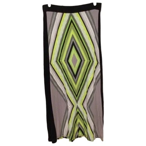 Michael Kors Damen Grün Schwarz Strick Maxi Rock Pull-On Style Größe Medium - Bild 1 von 3