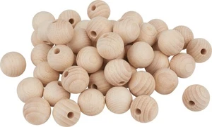 Bolas de madera VBS semitaladradas "Ø 25 mm" - Imagen 1 de 8