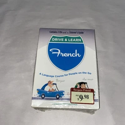 DRIVE & LEARN FRENCH with 2 CD and LISTENER'S GUIDE by HOWARD BECKERMAN, NEW - Image 1 of 4