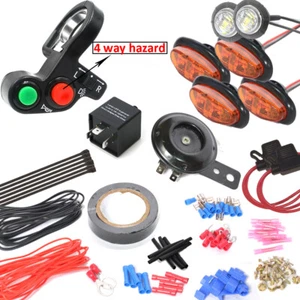 12V HORN for SXS ATV UMV UTV with LED Lights for Street Legal Turn Signal Kit - Picture 1 of 10