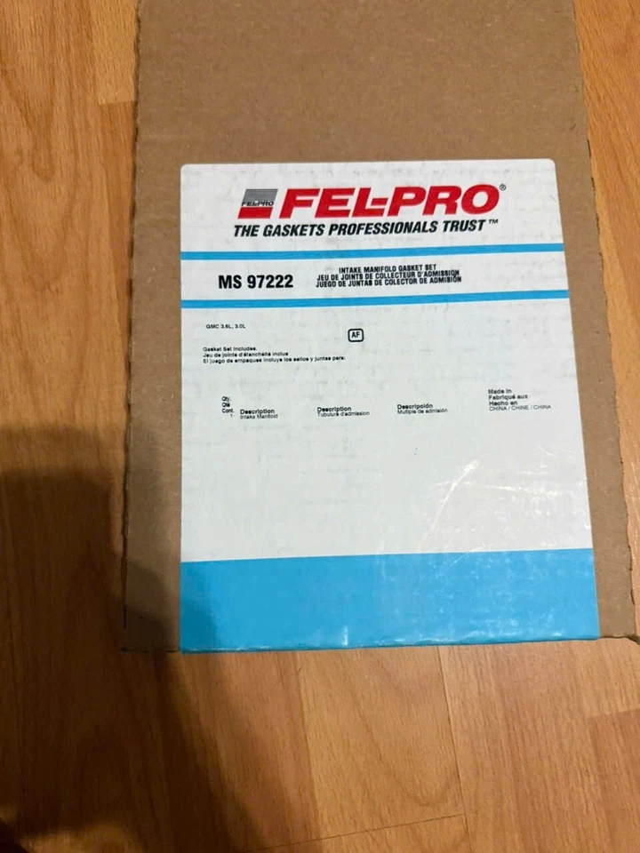 Junta de colector de admisión Fel-Pro MS97222 para Chevy Impala 2013-2020 Foto 1 de 1