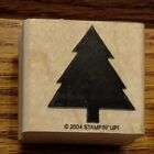 Stampin Up! Solid Christmas Holiday Tree Rubber Stamp