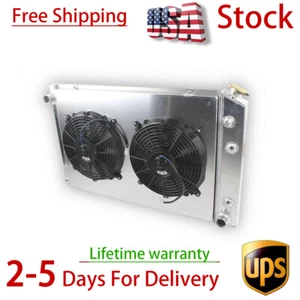 ✅Ventilador de cubierta de radiador de 3 filas para camioneta Chevy C10 C20 C30 K20 K10 1973-1987 5,7 L 7,4 - Imagen 1 de 12