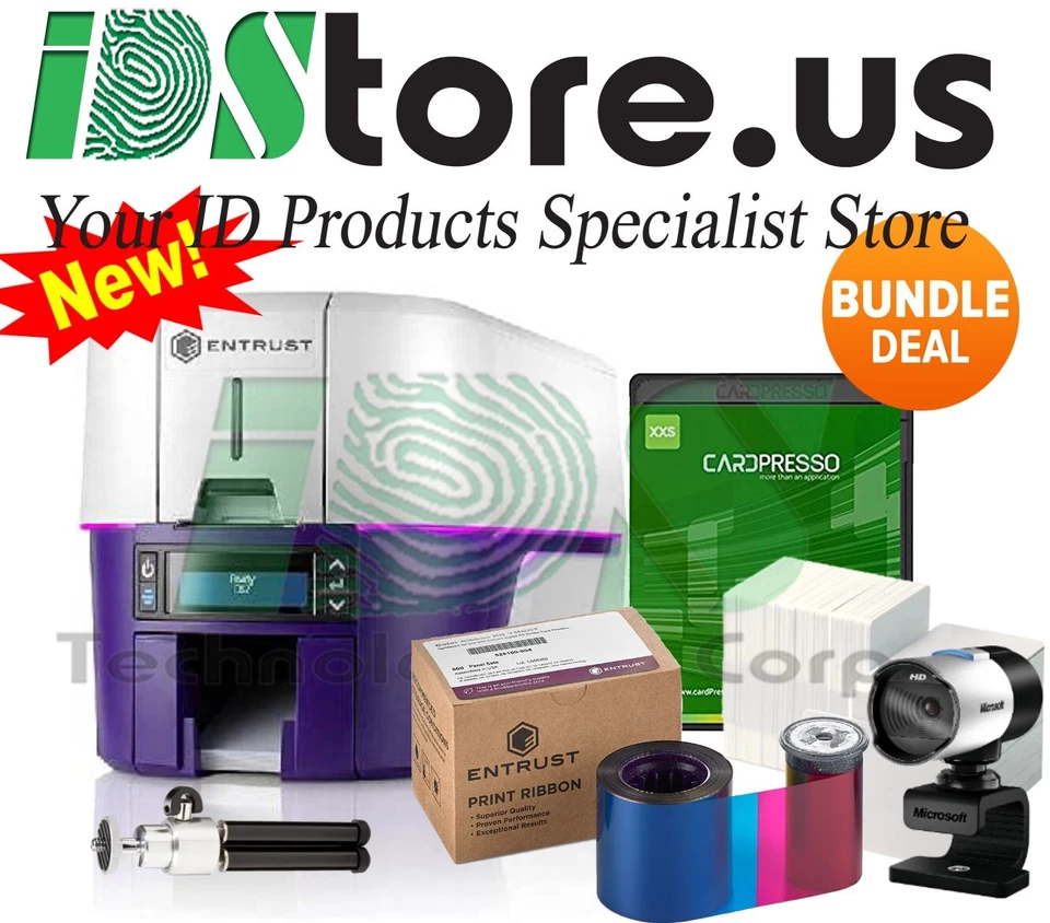 Entrust (Datacard) Sigma DS2 Single Side ID Card Printer Complete Bundle - Image 1 of 4