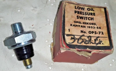 Interruptor de presión de aceite Opel Rekord/Kapitan 1953-54 OPS-72 3626 - IMP379 Foto 1 de 3