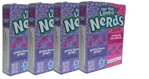 4x Nestle For The Love Of Grape And Strawberry Nerds 46,7 g amerikanische Süßigkeiten - Neu - Bild 1 von 3