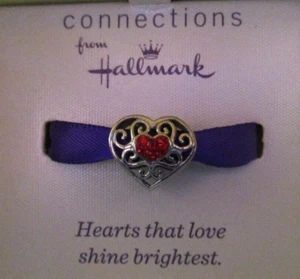 Connections from Hallmark Stainless Steel Filigree Heart Charm - NIB - Picture 1 of 3