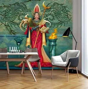 Fond d'écran mural autocollant prunier Zoe motif dragon 3D ZHUB009 - Photo 1/11