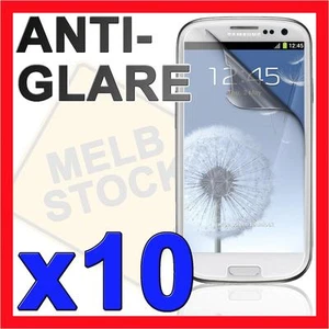 10x Anti Glare Matte Screen Protector Film Guard for Samsung Galaxy S3 i9300 - Picture 1 of 3