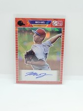 2021 Leaf Pro Set Metal 1989 Base Auto Red Crystals Mick Abel #PA-MA1 Auto