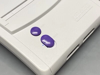 Ultimate SNES RGB Super Nintendo Console Mini Jr. 1 Chip Recapped LED Region - Image 1 of 4