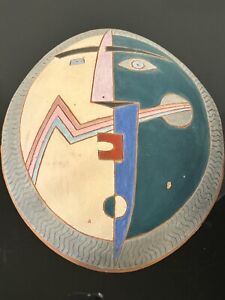 LOUIS MENDEZ Pottery Wall Mask Sold As Is