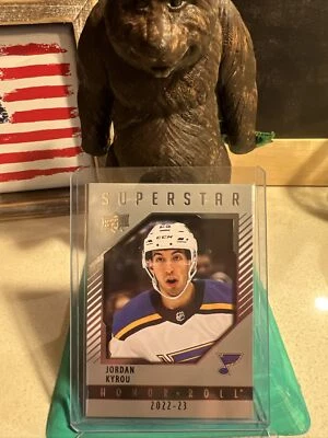 22-23 UD Series 1 Hockey Superstar Honor Roll HR-48 Jordan Kyrou - Image 1 of 2