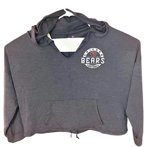 Chicago Bears Hoodie Teen Girls XL NFL Football Long Sleeve Lightweight Grey NWT - Picture 1 of 6