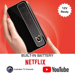 WoW Pocket Projector MP-300 12V Mini Projector - Wireless/Android/Netflix - Picture 1 of 11