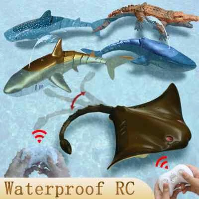 Robots Rc Shark Toy for Boys Water Swimming Pools Bath Tub Girl Children Remote - Image 1 of 4
