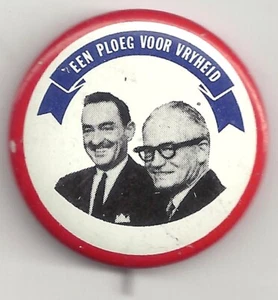 1964 Goldwater & Miller Presidential Campaign Pins ~ Lot of 7  Dif. Languages - Picture 1 of 2