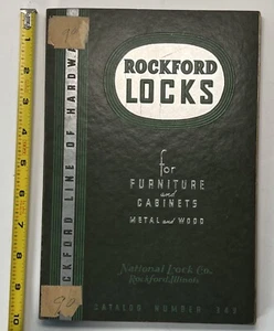 NATIONAL LOCK COMPANY Rockford, IL Vintage Catalog Number 349 - RARE - Picture 1 of 21