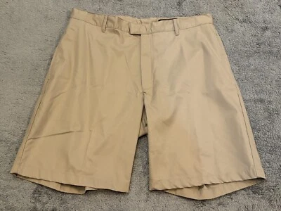 Greg Norman Golf Shorts Mens 38 Beige Performance Fabric Flat Front Active - Image 1 of 4