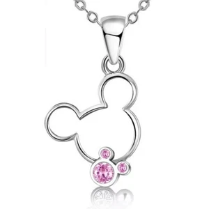 Collar Mickey Mouse plata 925 pl. Cadena de mujer para niños Disney - Imagen 1 de 2