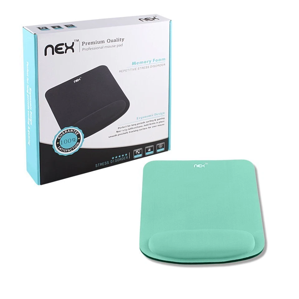 Green Mousepad Non-Slip Wrist Support Rest Silicon Ergonomic Gaming Mouse Pad - Image 1 of 4