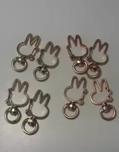 8 DIY Metal Snap Hook Bunny Lobster Clasp Lanyard Pendant Keyring Keychain - Picture 1 of 3