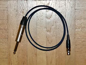 Cable de guitarra/cable bajo para Shure Bodypack BLX1/SLX1/UR1/GLXD1/QLXD1/ULXD1 TA4F - Imagen 1 de 1