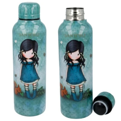 Santoro Gorjuss Borraccia Termica in Acciaio Inox 515 ml Bambina Donna Thermos