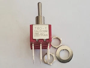 2pcs SALECOM 4PDT (on)/off/(on) Momentary mom/OFF/mom PCB Toggle Switch - Picture 1 of 4