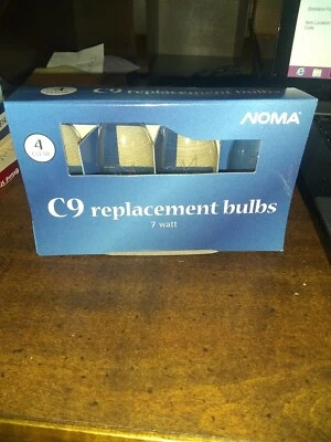 NOMA 1094C- 4 pk C9 Transparente 7W Bombillas de Repuesto de Luz de Navidad  Foto 1 de 2