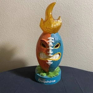 NFL New Miami Dolphins Tiki Totem Football Light - Works - Battery Operated - Bild 1 von 6