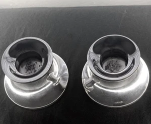 Portacandele vintage in argento 800 Germania DEYHLE GEBRUDER - Foto 1 di 4