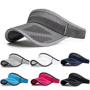 Sun Visor Adjustable Sports Tennis Golf Headband Cap Men Women Travel Hat UK New - Picture 1 of 32