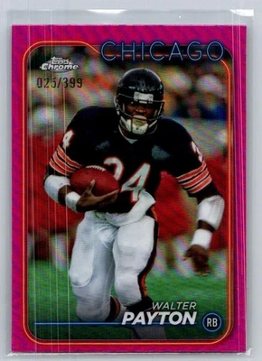 2024 Topps Chrome #23 Walter Payton Magenta Refractor #/399 - Image 1 of 2