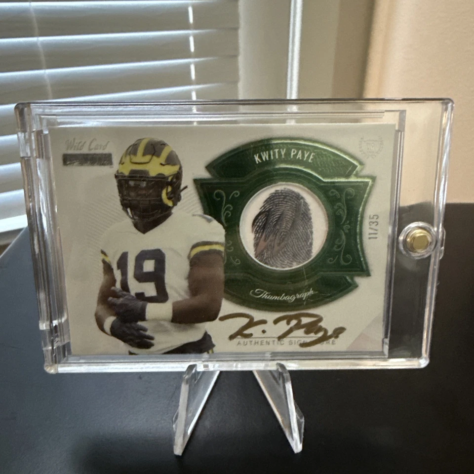 2021 Wild Card Matte ThumbaGraph KWITY PAYE RC ON-CARD Auto Autograph SP # 35/35 - Image 1 of 4