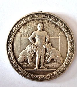 Sportmedaille Göppingen Kreisfest 1925 Kraft Gewandheit - Bild 1 von 7